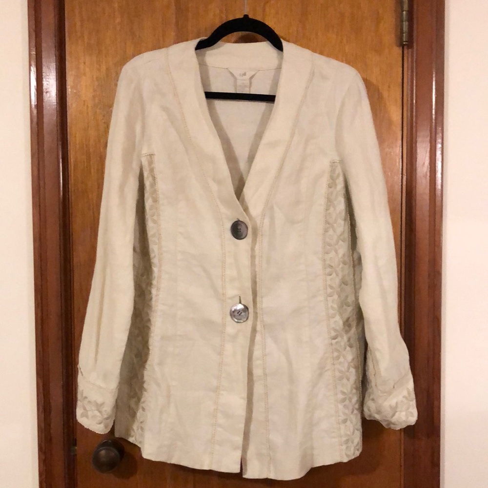 J. Jill linen blazer.